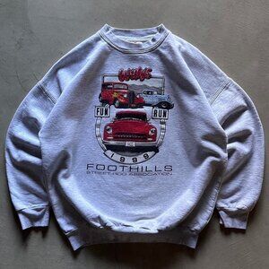 vintage car graphic boxy sweatshirt